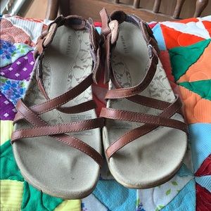 Merrell Women's 'San Remo' Leather Sandals-8